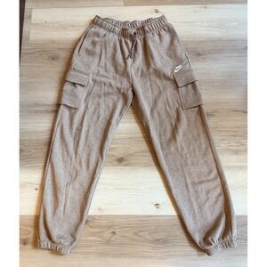 Nike Fleece Cargo Pants Light Brown Women's Small